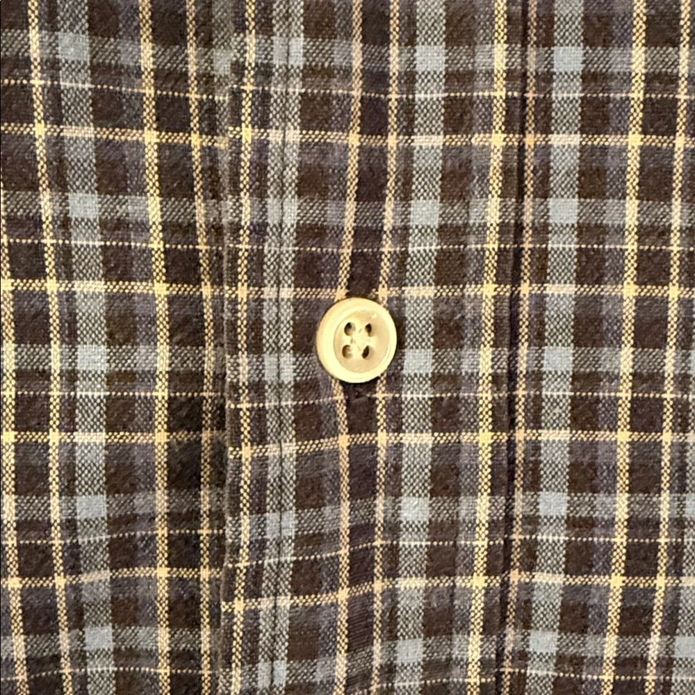 Polo Ralph Lauren Big Shirt Plaid Button Down Cotton Oversized Medium Blue - Picture 9 of 12